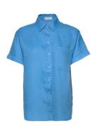 Pai Tops Shirts Short-sleeved Blue Mango