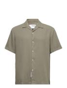 Slhrelax-Pastel-Linen Shirt Ss Resort W Tops Shirts Short-sleeved Khak...