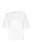 Over Cotton T-Shirt Tops T-shirts & Tops Short-sleeved White Mango