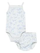 Lindex Set Strap Body With Bloomers Blå