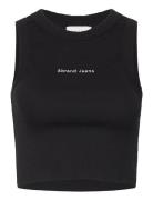 A Heather Singlet Black Tops T-shirts & Tops Sleeveless Black ABRAND