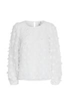 Yasrosella Ls Top Tops Blouses Long-sleeved White YAS