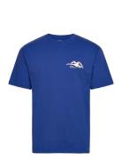 Swans T-Shirt Tops T-shirts Short-sleeved Blue Makia