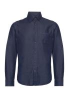 Bruun & Stengade Bs Middlecoff Casual Slim Fit Shirt Marinblå