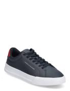 Th Court Leather Låga Sneakers Blue Tommy Hilfiger