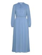 Dotta - Dress Knälång Klänning Blue Claire Woman
