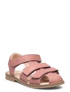 Wheat Addison Leather Sandal Rosa