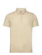 Masanford Polo Tops Polos Short-sleeved Beige Matinique