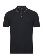 Parlay 190 Tops Polos Short-sleeved Black BOSS