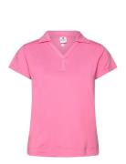 Anzio Cap Polo Shirt Tops T-shirts & Tops Polos Pink Daily Sports