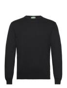 Sweater L/S Tops Knitwear Round Necks Black United Colors Of Benetton