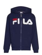 FILA Balge Classic Logo Zip Hoody Marinblå