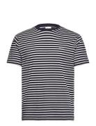 GANT Striped T-Shirt Marinblå