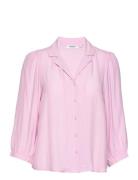 Mschgaliena Morocco 3/4 Shirt Tops Blouses Long-sleeved Pink MSCH Cope...