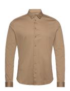 Marco Crunch Jersey Shirt Tops Shirts Casual Brown Mos Mosh Gallery