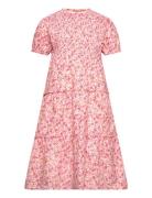 Minymo Dress Ss Aop W. Lining Rosa