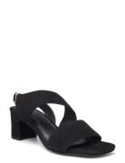 Ginger Sandal Med Klack Black Dasia