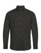 Slhslimowen-Flannel Shirt Ls Noos Tops Shirts Casual Khaki Green Selec...