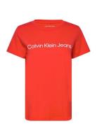 Calvin Klein Jeans Institutional Logo 2-Pack Tee Röd