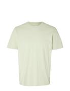 Slhaspen Print Ss O-Neck Tee Noos Tops T-shirts Short-sleeved Green Se...
