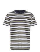 Casual Friday Cfthor Terry Striped Tee Khaki Green