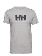Hh Logo T-Shirt Sport T-shirts Short-sleeved Grey Helly Hansen