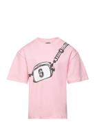 Short Sleeves Tee-Shirt Tops T-shirts Short-sleeved Pink Little Marc J...