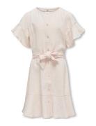 Kids Only Kogcaro S/S Belt Dress Wvn Rosa