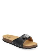 Sl Pescura Margot Leather Platta Sandaler Black Scholl