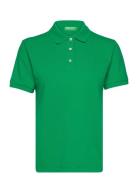 H/S Polo Shirt Tops T-shirts & Tops Polos Green United Colors Of Benet...