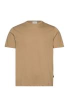 Lindbergh Black Mercerized Cotton Tee S/S Beige