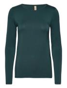 Sc-Marica Tops T-shirts & Tops Long-sleeved Green Soyaconcept