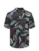 ONLY & SONS Onswayne Life Aop Ss Viscose Shirt Noos Svart