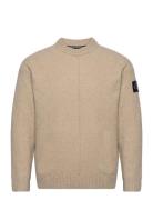 Calvin Klein Jeans High Texture Sweater Beige