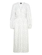 Gina Tricot Structure Midi Boho Dress Vit