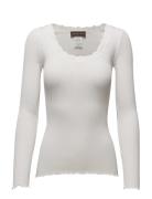 Rosemunde Silk T-Shirt W/ Lace Vit