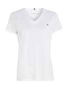 Tommy Hilfiger Heritage V-Neck Tee Vit