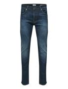 Slh175-Slimleon 31604 D.blue Soft Noos Bottoms Jeans Slim Blue Selecte...