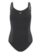 Arena Women's Bodylift Laura Swimsuit Wing Back Black-Si Svart