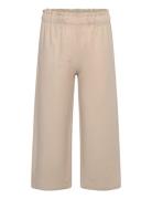 Lindex Trousers Linen Wide Leg Beige