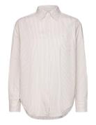 Rel Luxury Oxford Striped Bd Shirt Tops Shirts Long-sleeved Beige GANT