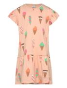 Lindex Dress Aop Icecream Orange