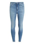 Calvin Klein Jeans High Rise Super Skinny Ankle Blå