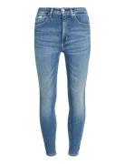 Calvin Klein Jeans High Rise Super Skinny Ankle Blå