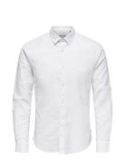 ONLY & SONS Onscaiden Ls Solid Linen Shirt Noos Vit