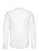 ONLY & SONS Onsarlo Slim Ls Mao Hrb Linen Shirt Vit