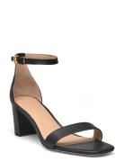 Lauren Ralph Lauren Burnished Calf-Logan-Sn-Hes Svart