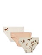 Liewood Nanette Printed Briefs 3-Pack Mix Rosa