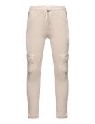 Mango Cotton Jogger-Style Trousers Kräm