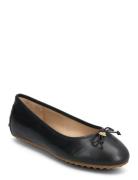 Jayna Nappa Leather Driver Flat Ballerinaskor Ballerinas Black Lauren ...